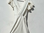 Vestido Branco Curto Saia Balão