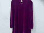 Vestido Roxo Curto de Veludo