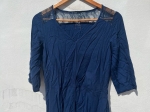 Vestido Azul de renda Curto