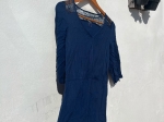 Vestido Azul de renda Curto