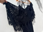 Vestido Preto de Renda Curto