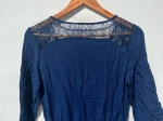 Vestido Azul de renda Curto