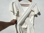 Vestido Branco Curto Saia Balão