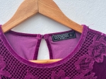 Vestido Roxo Curto de Veludo