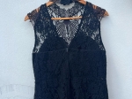 Vestido Azul de Renda Curto Marca Nari