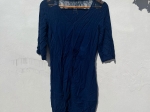 Vestido Azul de renda Curto