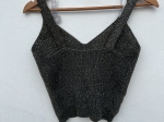 cropped tricot lurex