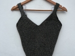 cropped tricot lurex